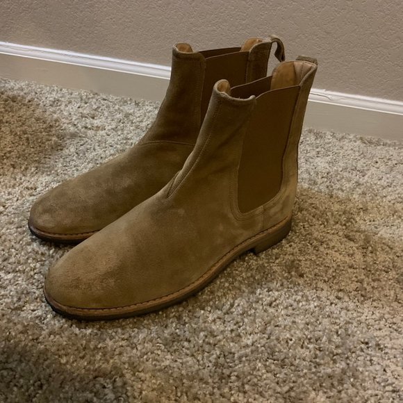 Represent Clo Other - Represent Clothing Suede Chelsea Boots Cream Khaki Tan Size 9.5